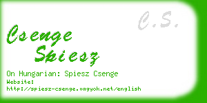 csenge spiesz business card
